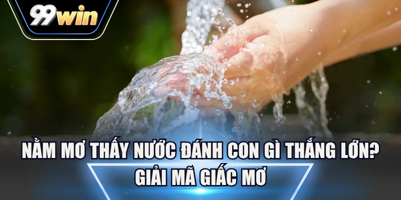 nằm mơ thấy nước